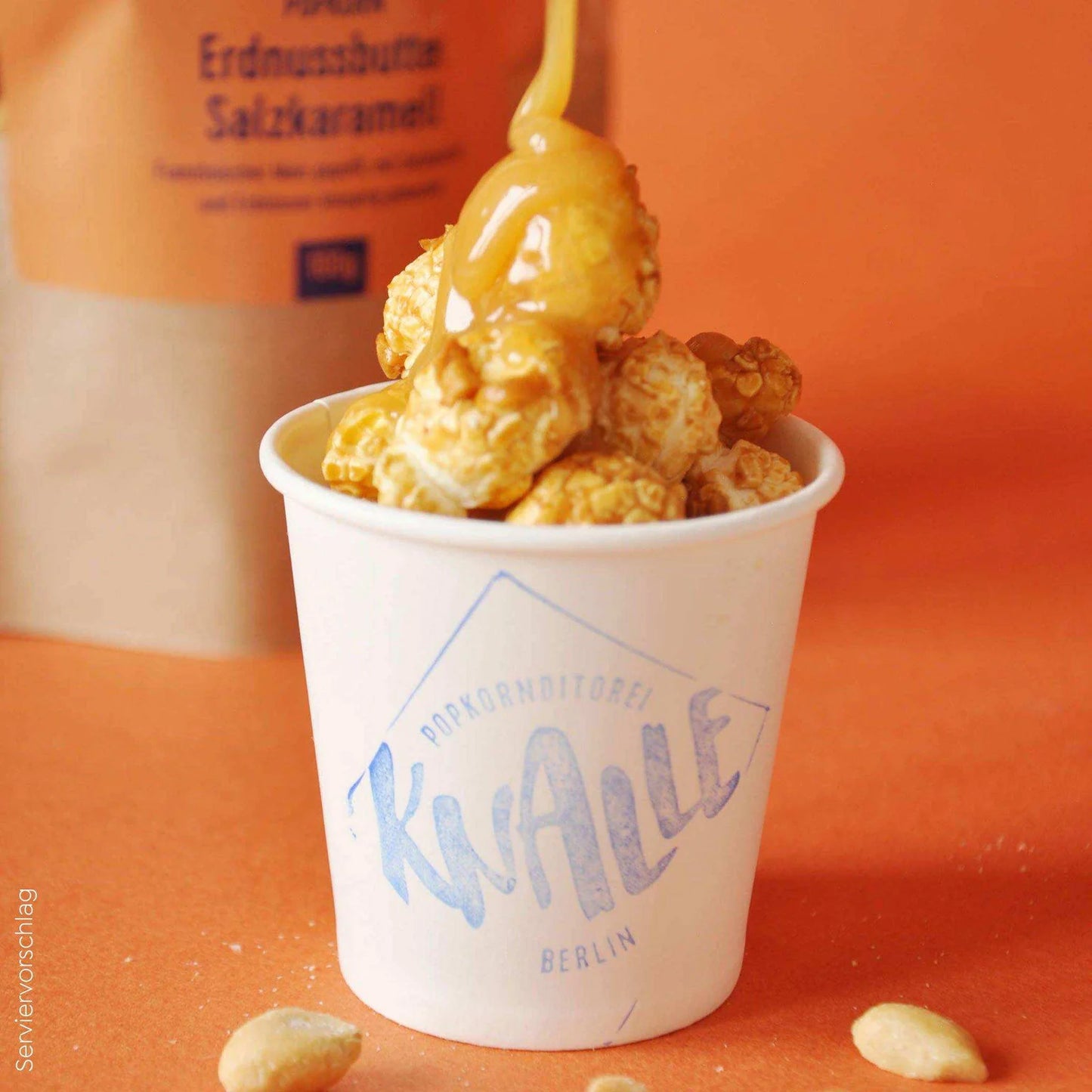 Popkorn Erdnussbutter Salzkaramell