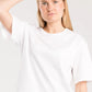 Cropped T-Shirt Vayana weiß