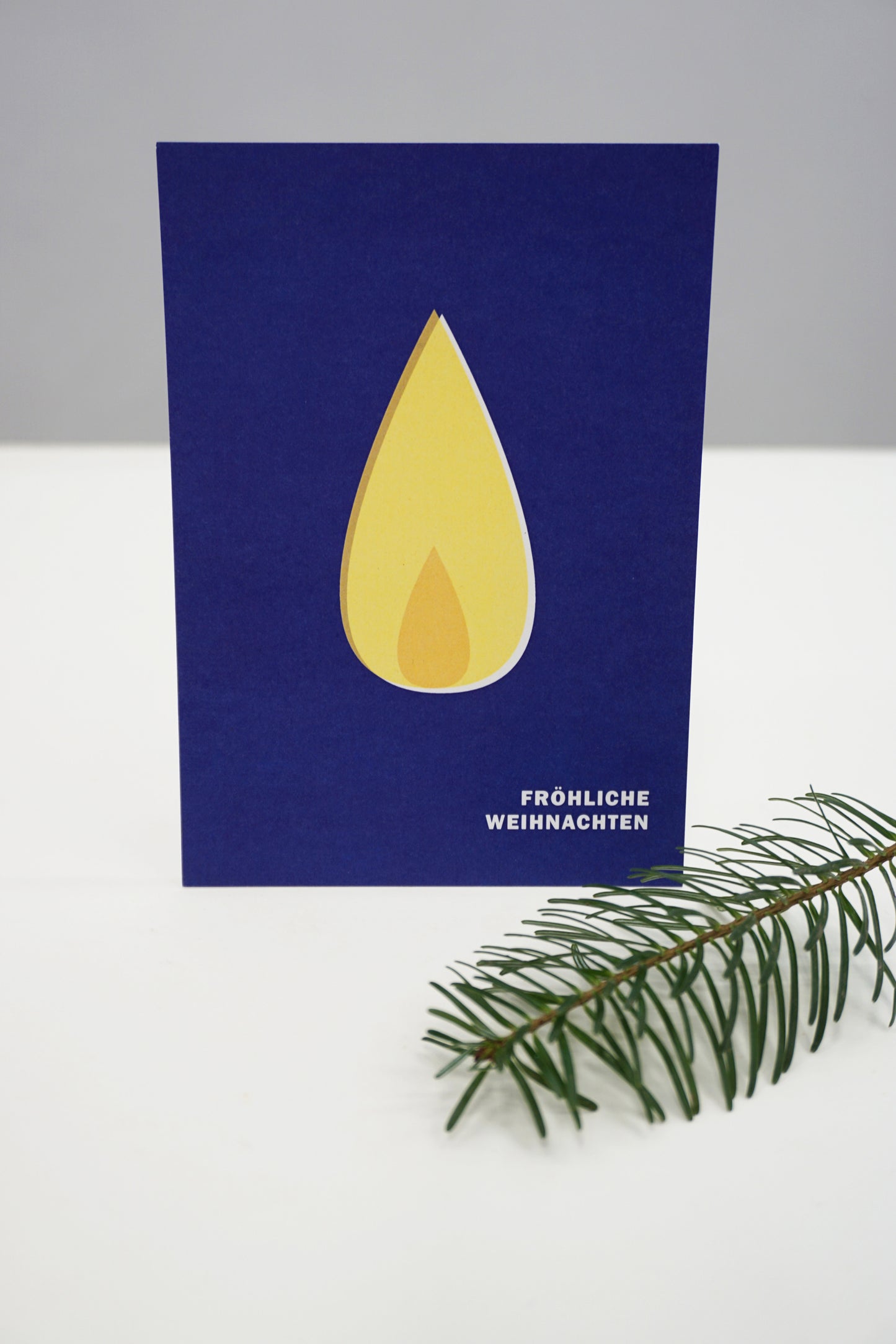 Postkarte Weihnachten minimalistisch