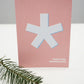 Postkarte Weihnachten minimalistisch